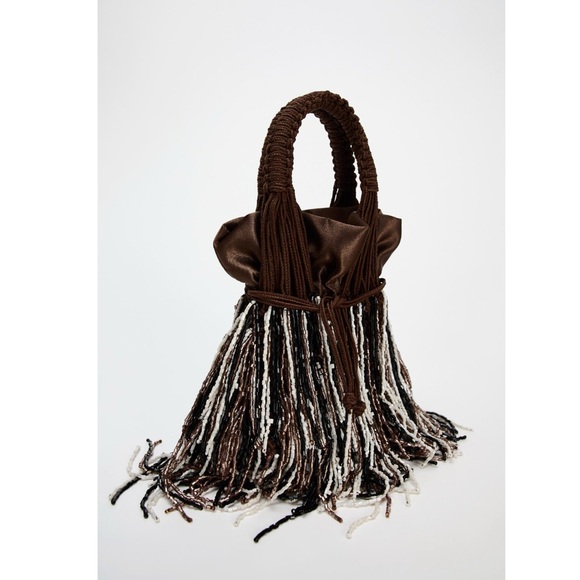 Zara beaded mini bucket bag - Picture 3 of 8